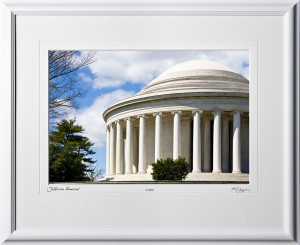 S090402E Jefferson Memorial - Washington DC - shown as 12x18