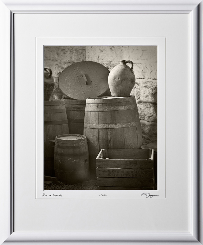 S070428A Pot on barrels - shown as 11x14