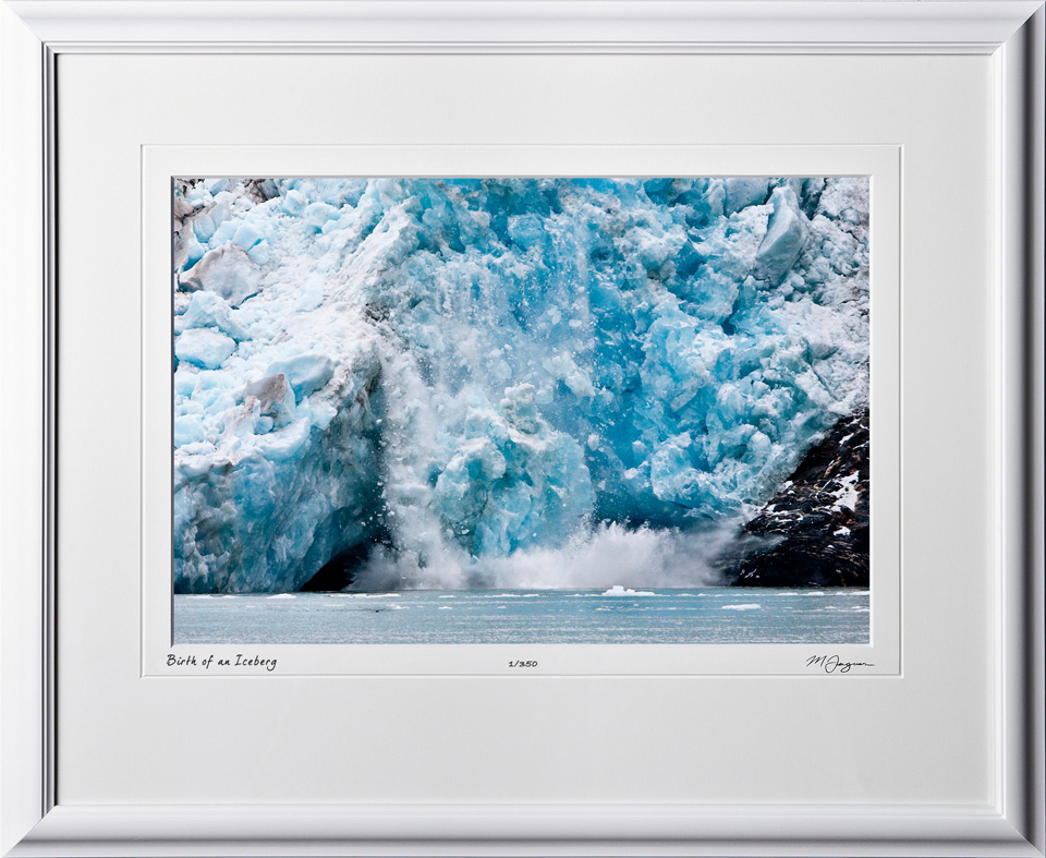 S090720B Birth of an Iceberg - Tracy Arm Alaska - shown as 12x18