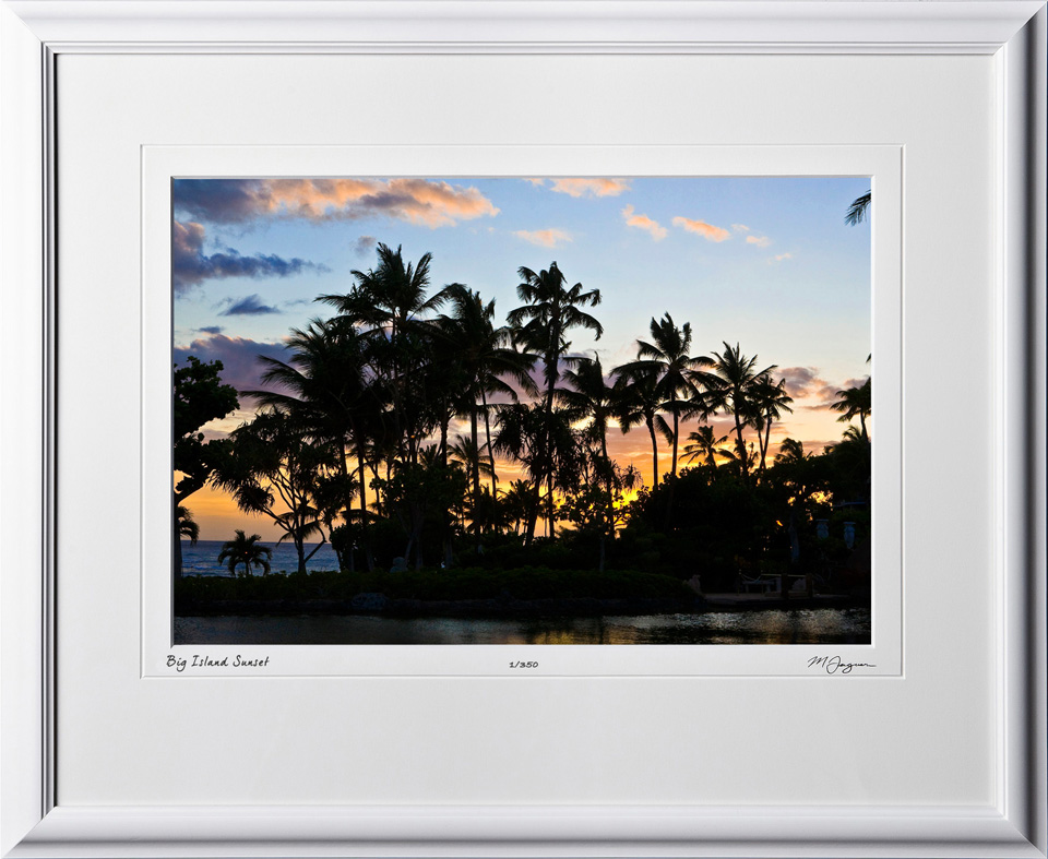 S080403A Big Island Sunset - shown as 12x18