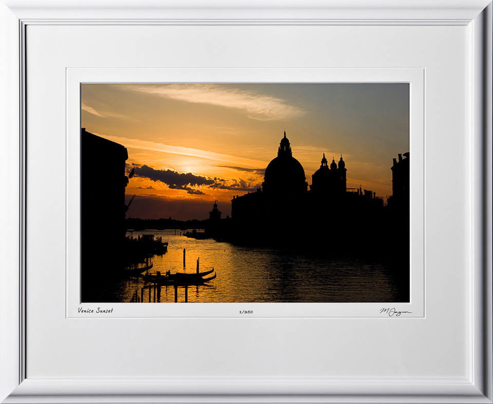 S100924C Venice Sunset - Italy -shown as 12x18